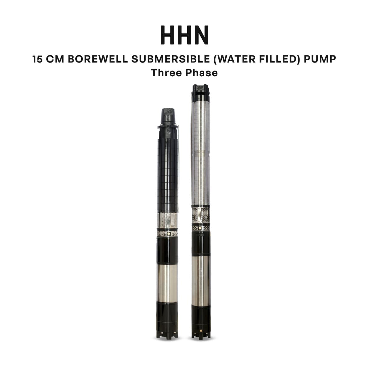 Borewell Submersible Pump, 100HHN-1010, 10 HP, Three Phase, 415 Volts, Size 65mm