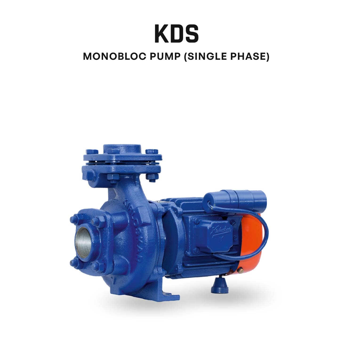 Monobloc Pump, KDS-225+, 2 HP, Single Phase, 230 Volts, Size 50mm X 40mm
