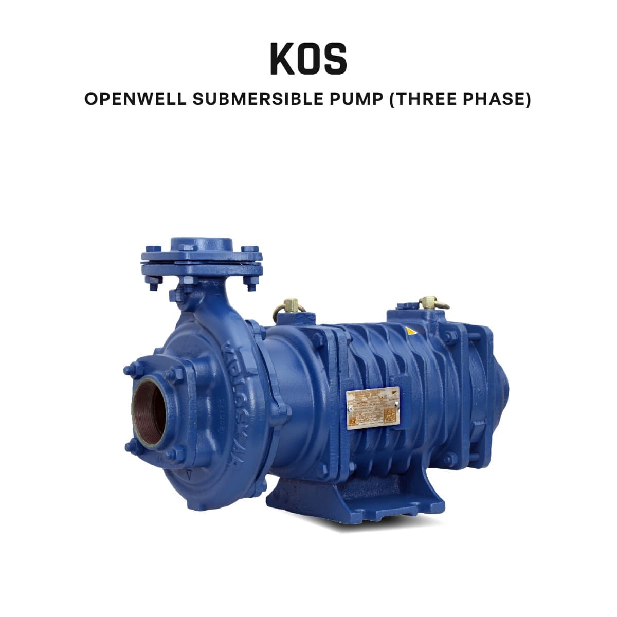 Openwell Submersible Pump, KOS 852+, 7.5 HP, Three Phase, 380 Volts, Size 65mm X 50mm