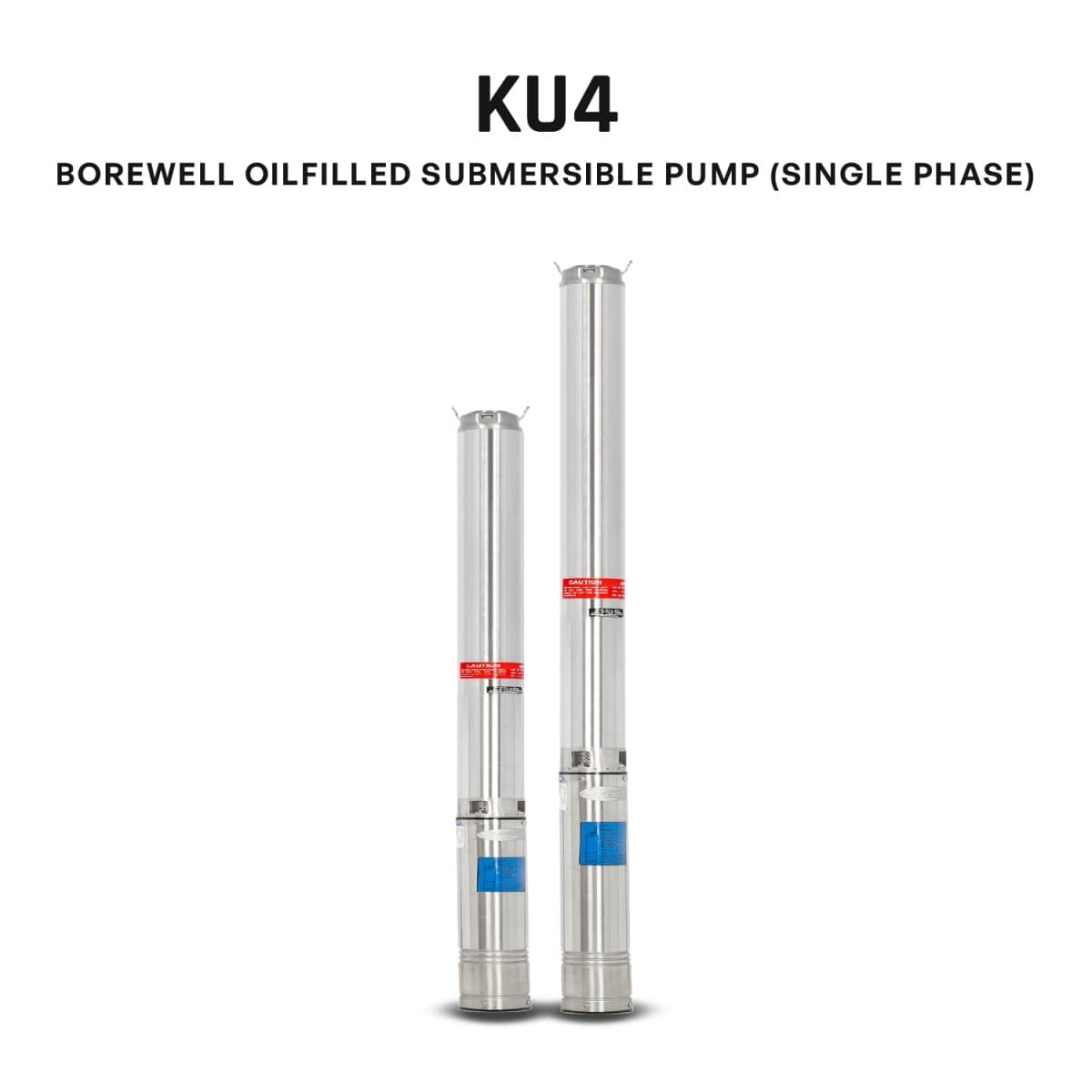 Borewell Submersible Pump, KU4-0328, 2 HP, Single Phase, 220 Volts, Size 32mm