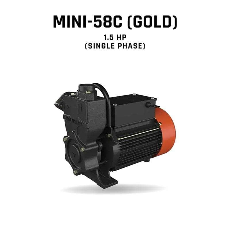 Self-priming Pump, MINI-58C(GOLD) , 1.5 HP, Single Phase, 210 Volts, Size 25mm X 25mm