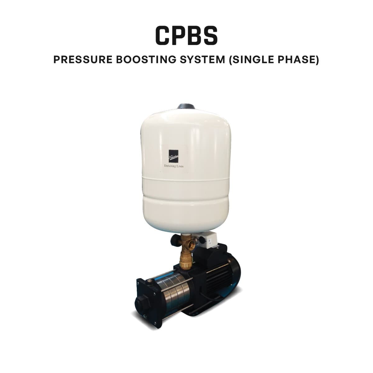 Pressure Boosting Pump, CPBS-84424V, 1.5 HP, Single Phase, 220 Volts, Size 25mm X 25mm