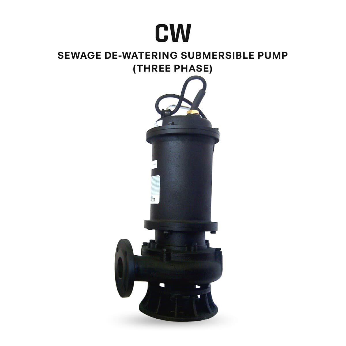 Dewatering Pump(Sewage), 1500CW, 2 HP, Three Phase, 415 V