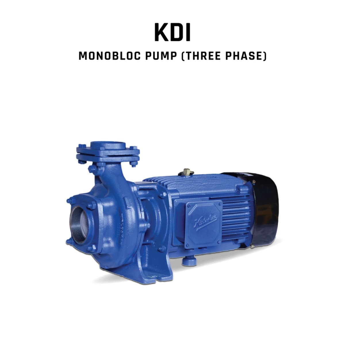 Monobloc Pump, KDI-1040+, 10 HP, Three Phase, 415 Volts, Size 80mm X 65mm