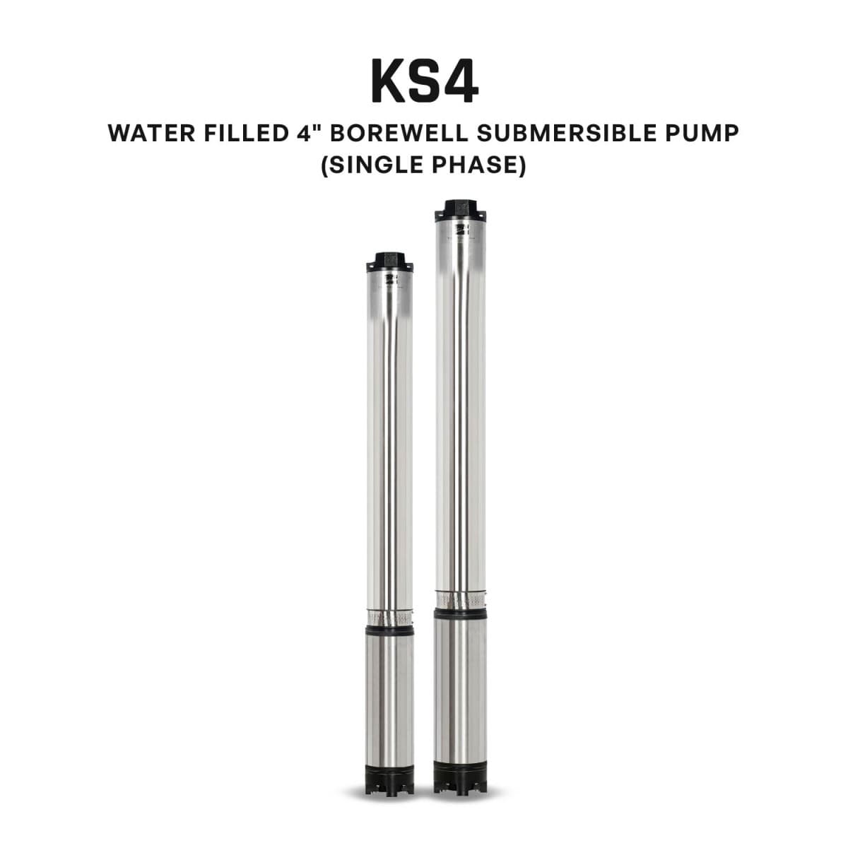Borewell Submersible Pump, KS4H-3009, 3 HP, Single Phase, 220 Volts, Size 65mm