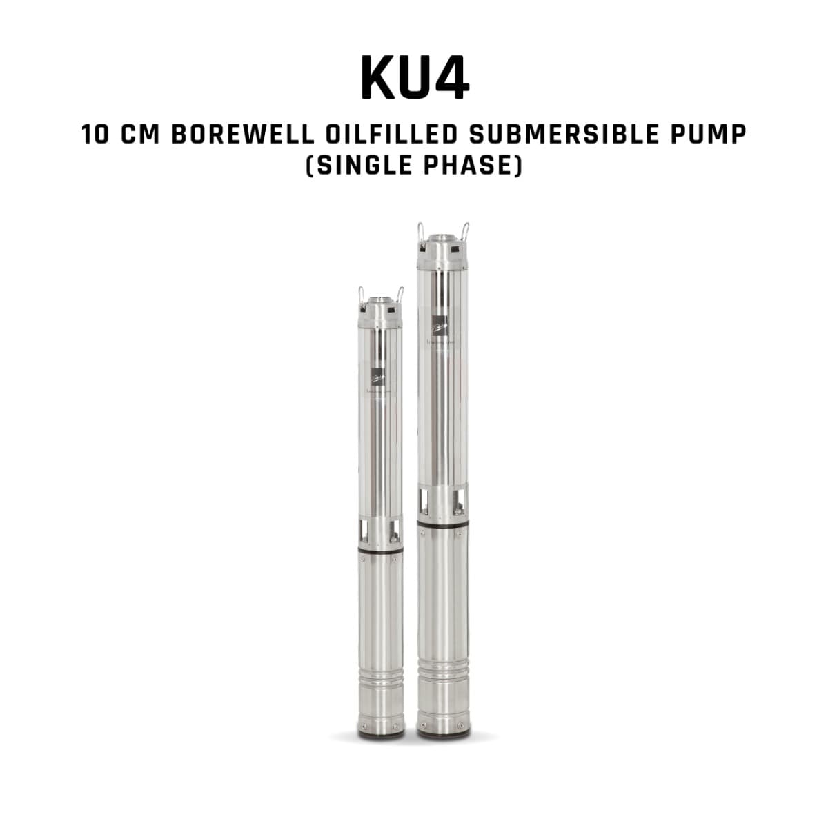 Borewell Submersible Pump, KU4-0718, 2 HP, Single Phase, 220 Volts, Size 32mm with control panel 