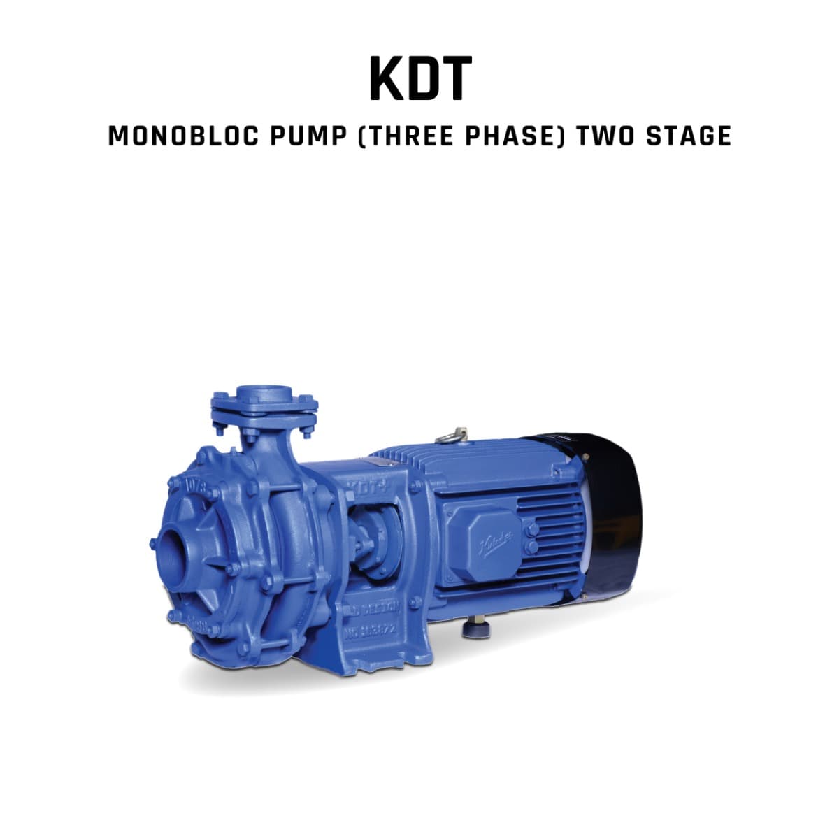 Monobloc Pump, KDT - 1388+, 12.5 HP, Three Phase, 415 Volts, Size 65mm X 50mm