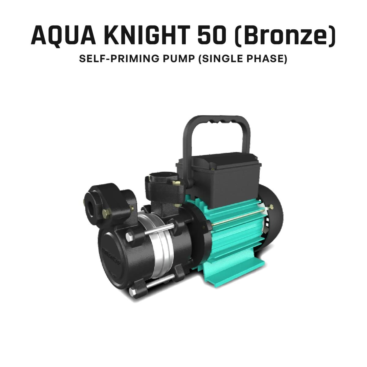 Self-Priming Pump, AQUA KNIGHT-50 (Bronze), 0.5 HP, Single Phase, 220 Volts, Size 13mm X 13mm