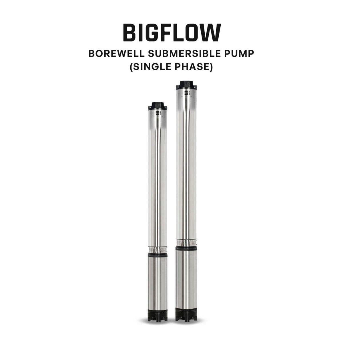 Borewell Submersible Pump, BIGFLOW-1010A, 1 HP, Single Phase, 220 Volts, Size 38mm