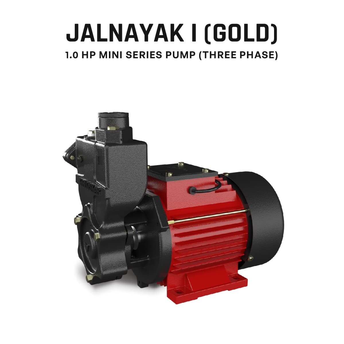 Self-priming Pump, MINI JALNAYAK-I (Gold), 1 HP, Three Phase, 415 Volts, Size 25mm X 25mm