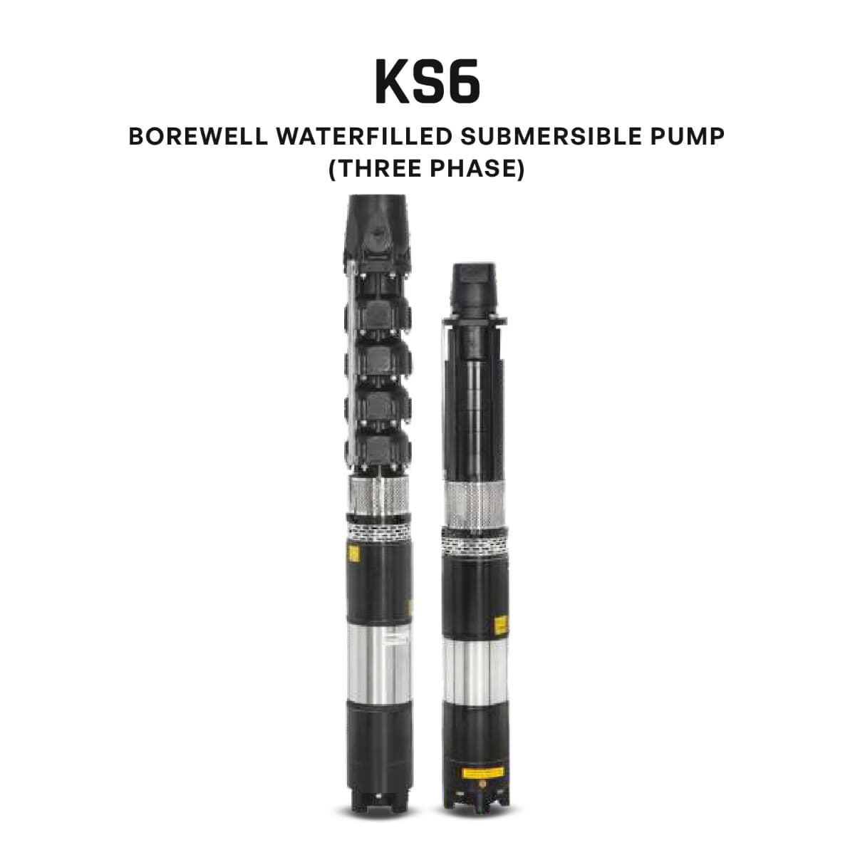 Borewell Submersible Pump, KS6G-0804R, 7.5 HP, Three Phase, 415 Volts, Size 100mm