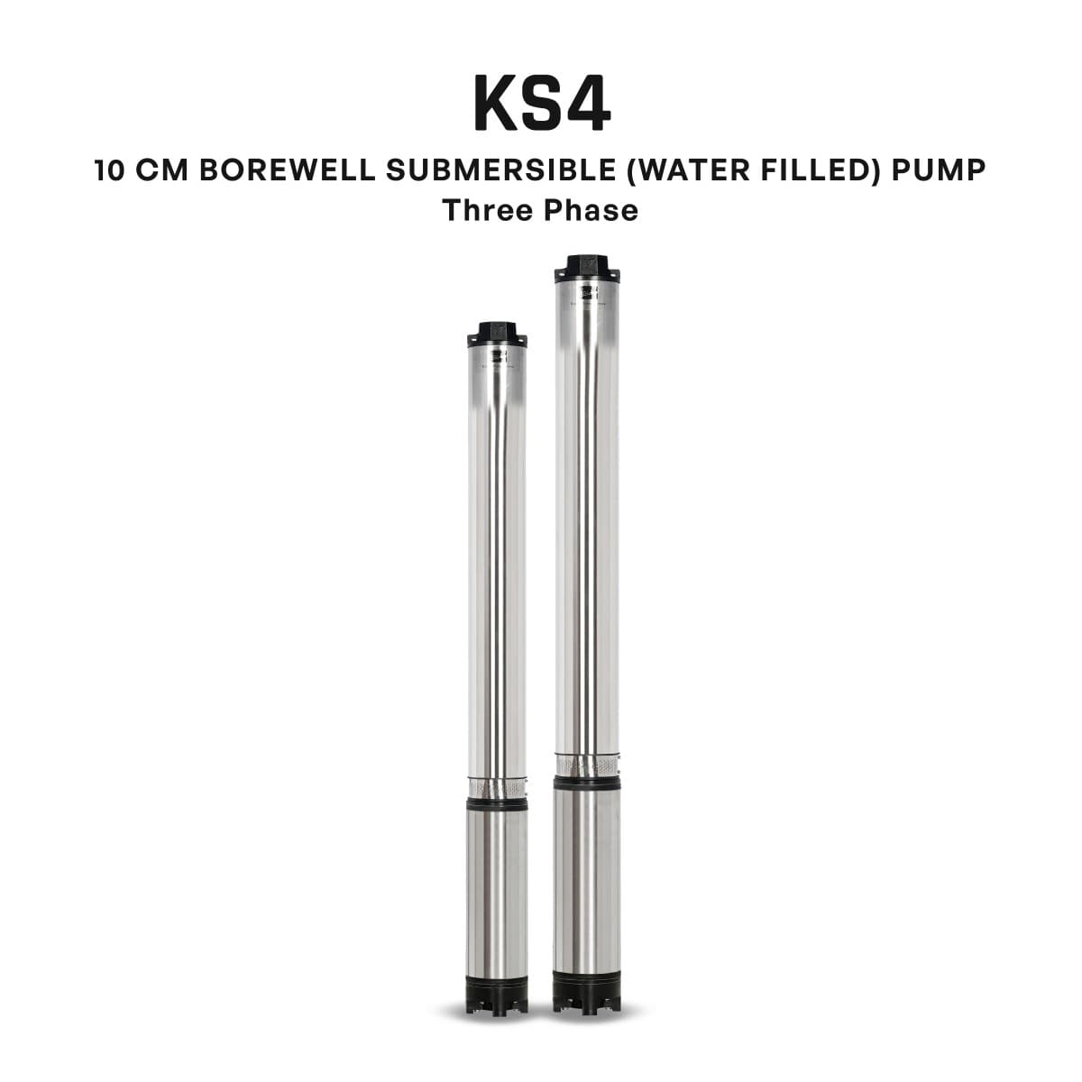 Borewell Submersible Pump, KS4D-4021, 4 HP, Three Phase, 415 Volts